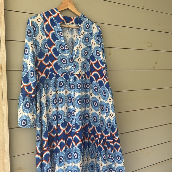 Ashilda Boho Maxi Dress | Made in Turkey | No Size Tag (Best Fits S/M) - Picture 6 of 8